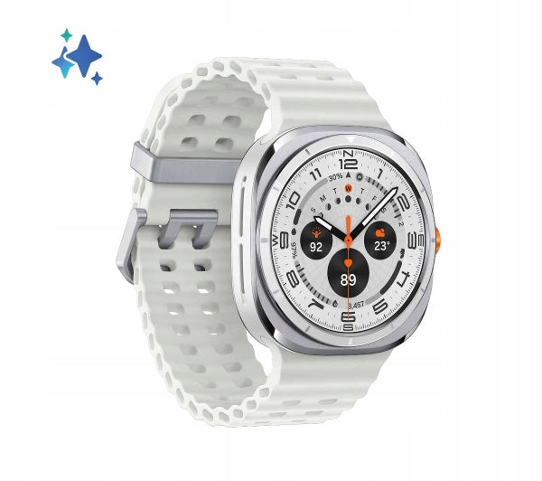 2X Smartwatch SAMSUNG Galaxy Watch Ultra (2025) LTE 47mm Titanium White Model Galaxy Watch Ultra 2025 (L705)