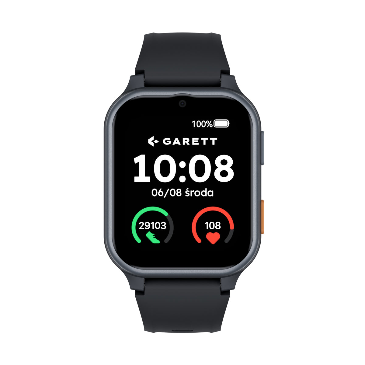 2X Smartwatch for Seniors GARETT Vita 4G Black Brand Garett