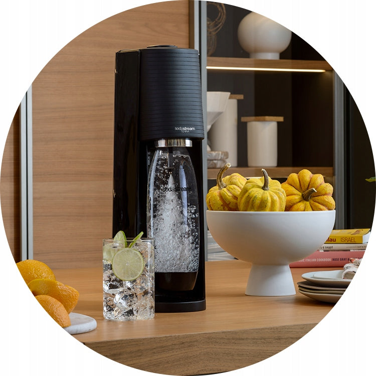 2X Soda Stream Saturator TERRA 2 Bottles + 4 Syrups Sugar Free Grapefruit, Pe Brand SodaStream