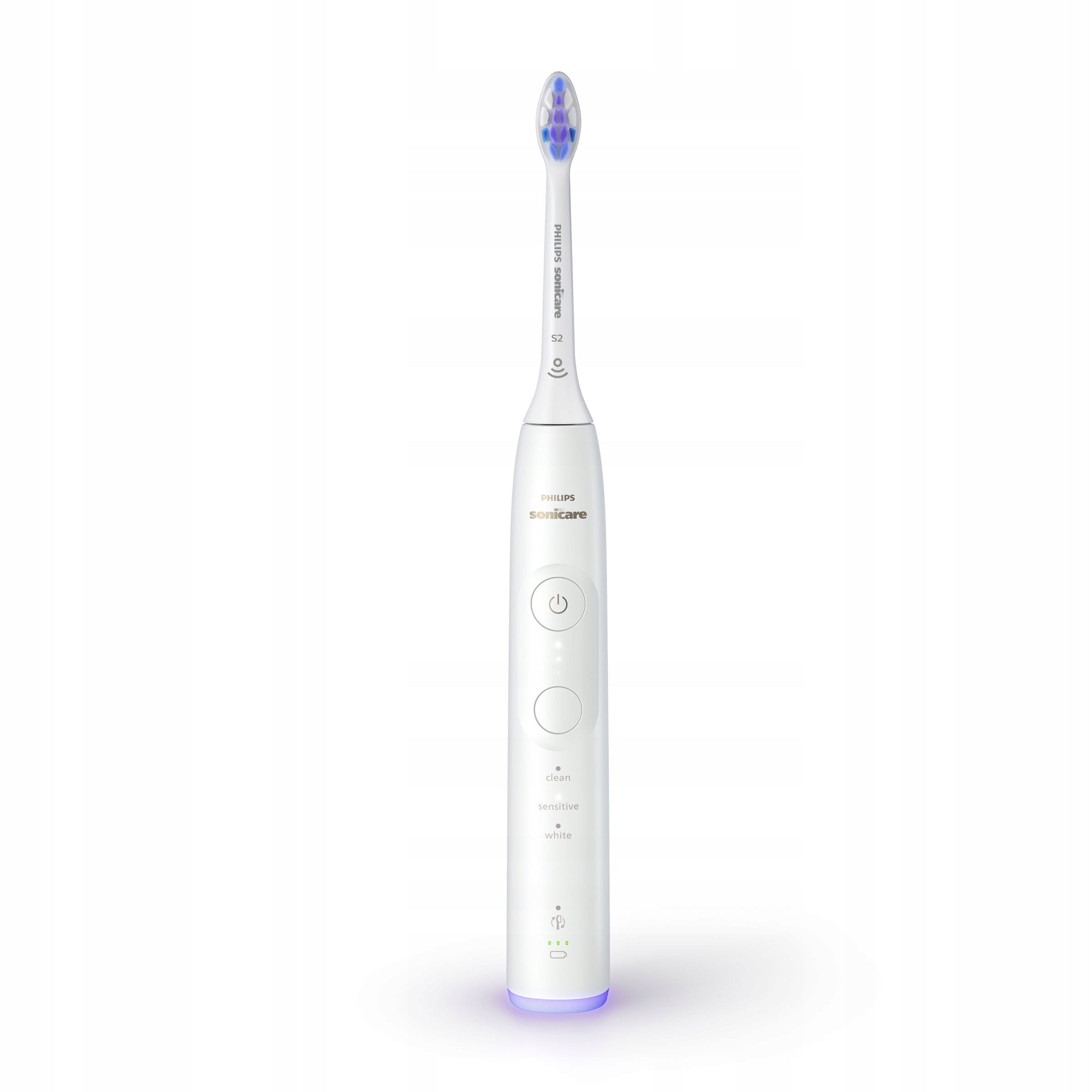 2X Sonic toothbrush Philips Sonicare 6500 HX7410/02 white Kind toothbrush