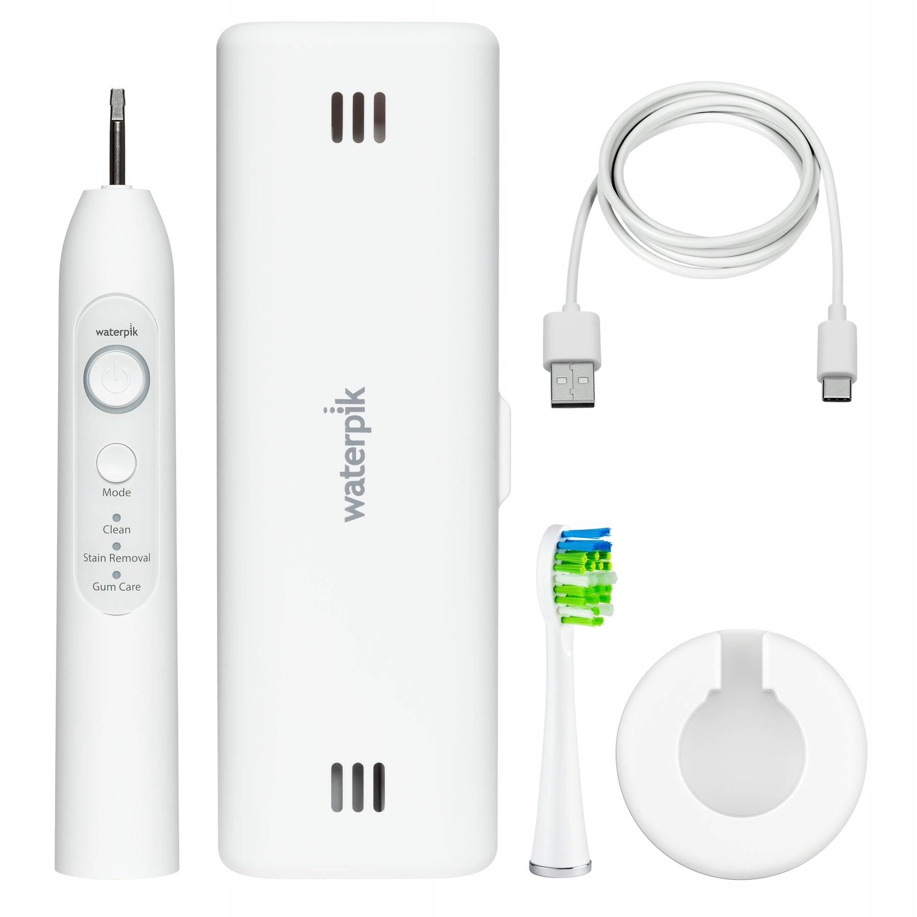 2X Sonic toothbrush Waterpik STW-03EU SENSONIC White Kind toothbrush