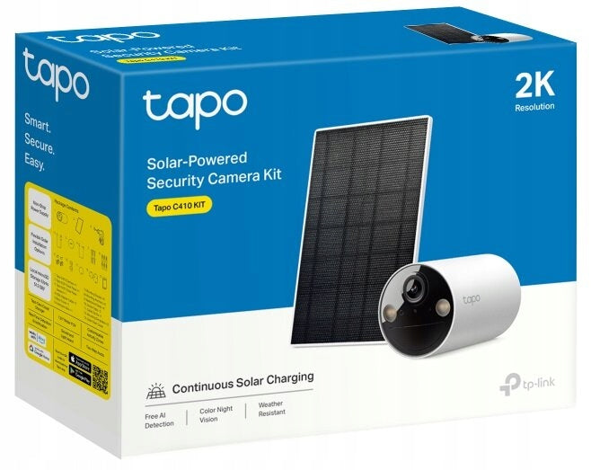 2X TP-LINK Tapo C410 Kit Wi-Fi Camera (Solar Panel) Brand Tp-Link