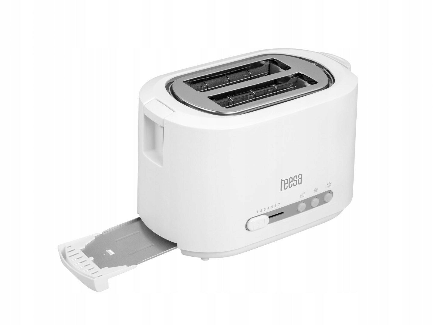 2X Toaster Teesa 850W 2 toast 7 settings tray grate Brand Teesa