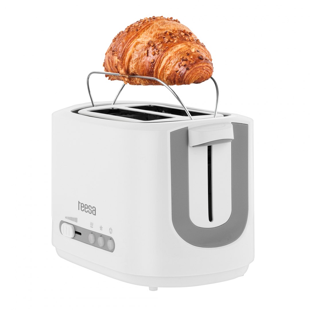 2X Toaster Teesa 850W 2 toast 7 settings tray grate Power rating 850 W