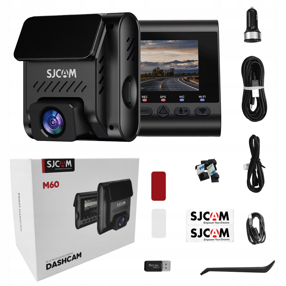 2X VIDEO RECORDER for car SJCAM M60 Dashcam camera 4K30FPS HDR WiFi
