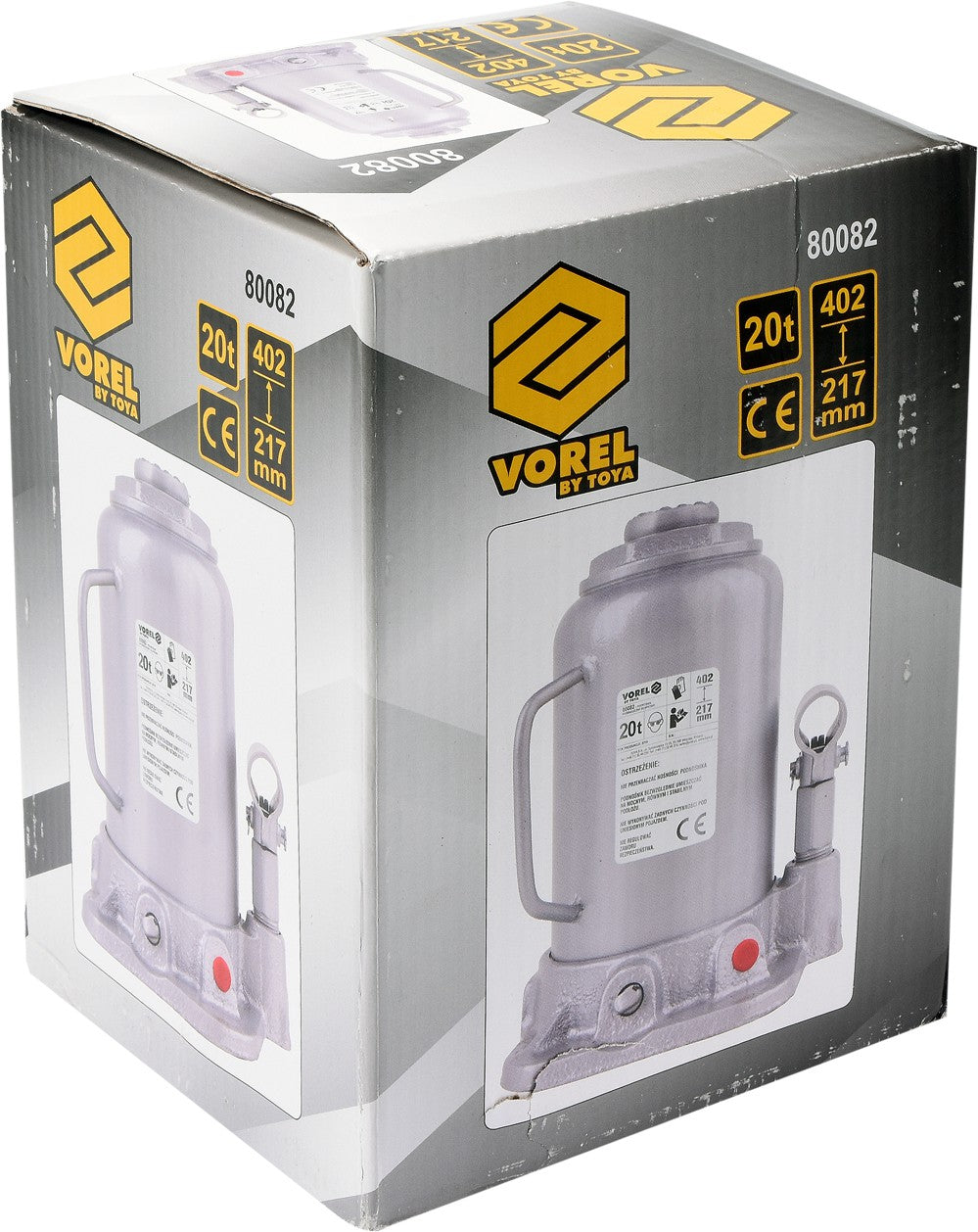 2X VOREL HYDRAULIC PISTON LEVER 20T 217 - 402m Product weight with unit packaging 10 kg