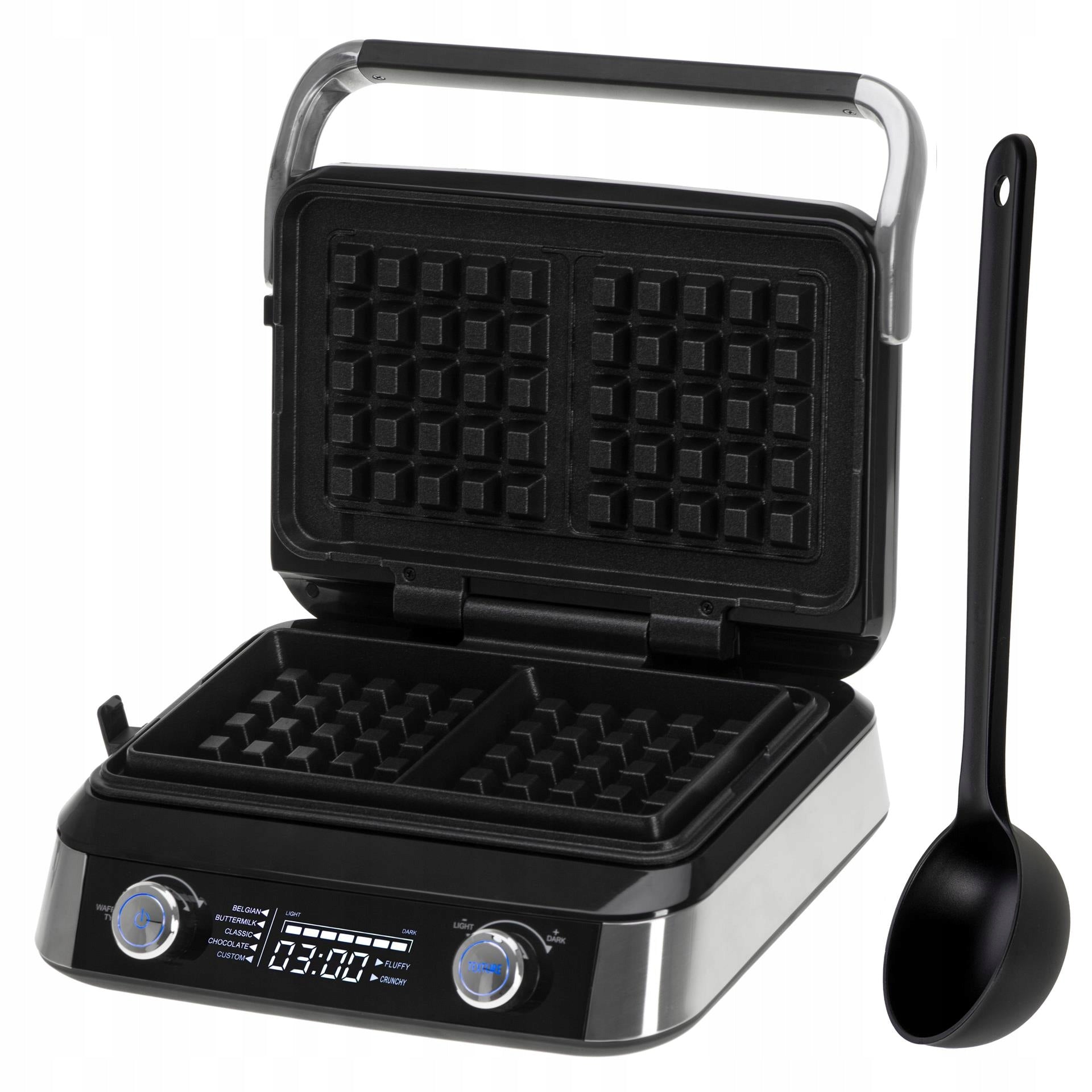 2X WAFFLE MAKER FOR 2 LARGE CRISPY WAFFLES XXL TEMPERATURE CONTROL °C 2400W Model AD 3084