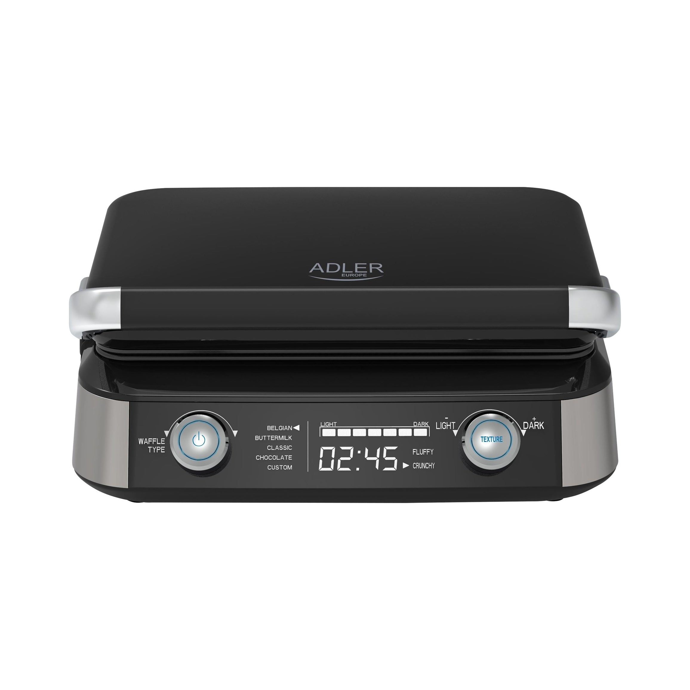 2X WAFFLE MAKER FOR 2 LARGE CRISPY WAFFLES XXL TEMPERATURE CONTROL °C 2400W