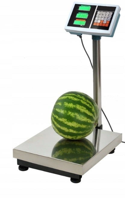 2X Warehouse Scale Industrial Platform Electronic Rechargeable LCD Manufacturer code Towarowa Sklepowa Domowa Zboże Mocna 100kg
