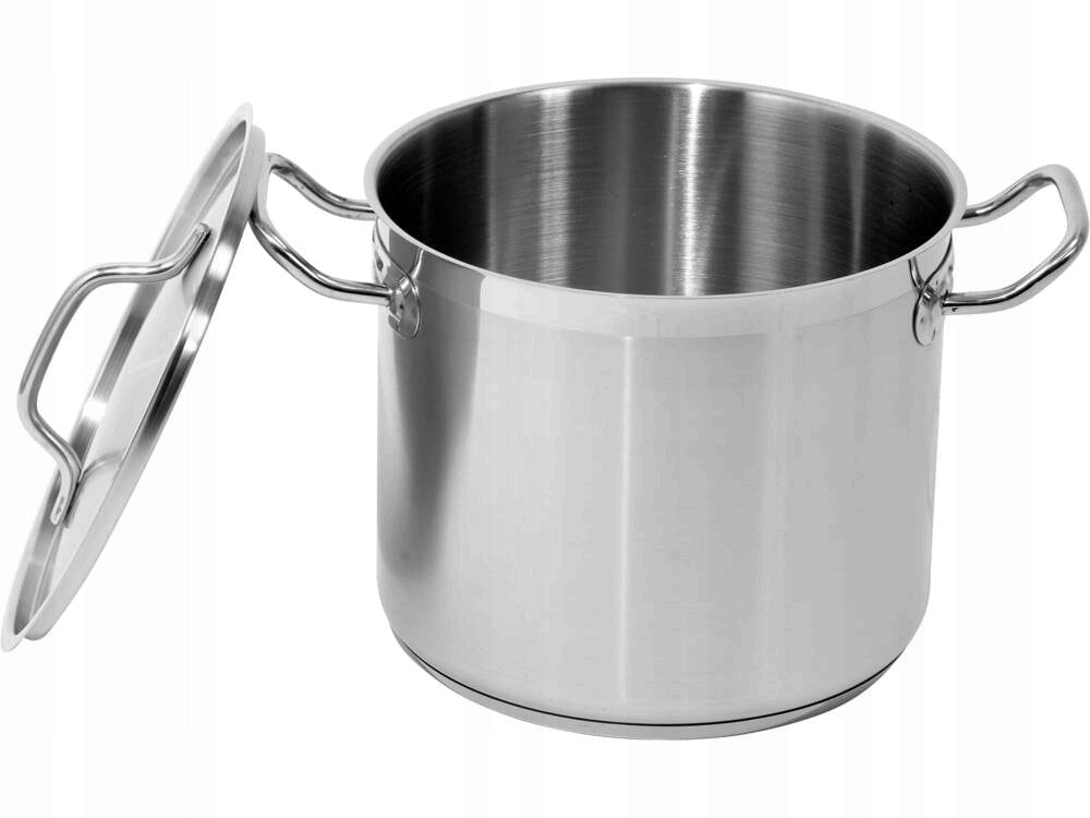 2X YATO POT HIGH INDUCTION GAS STAINLESS STEEL 24X20CM 9L WITH INO COVER Brand Yato