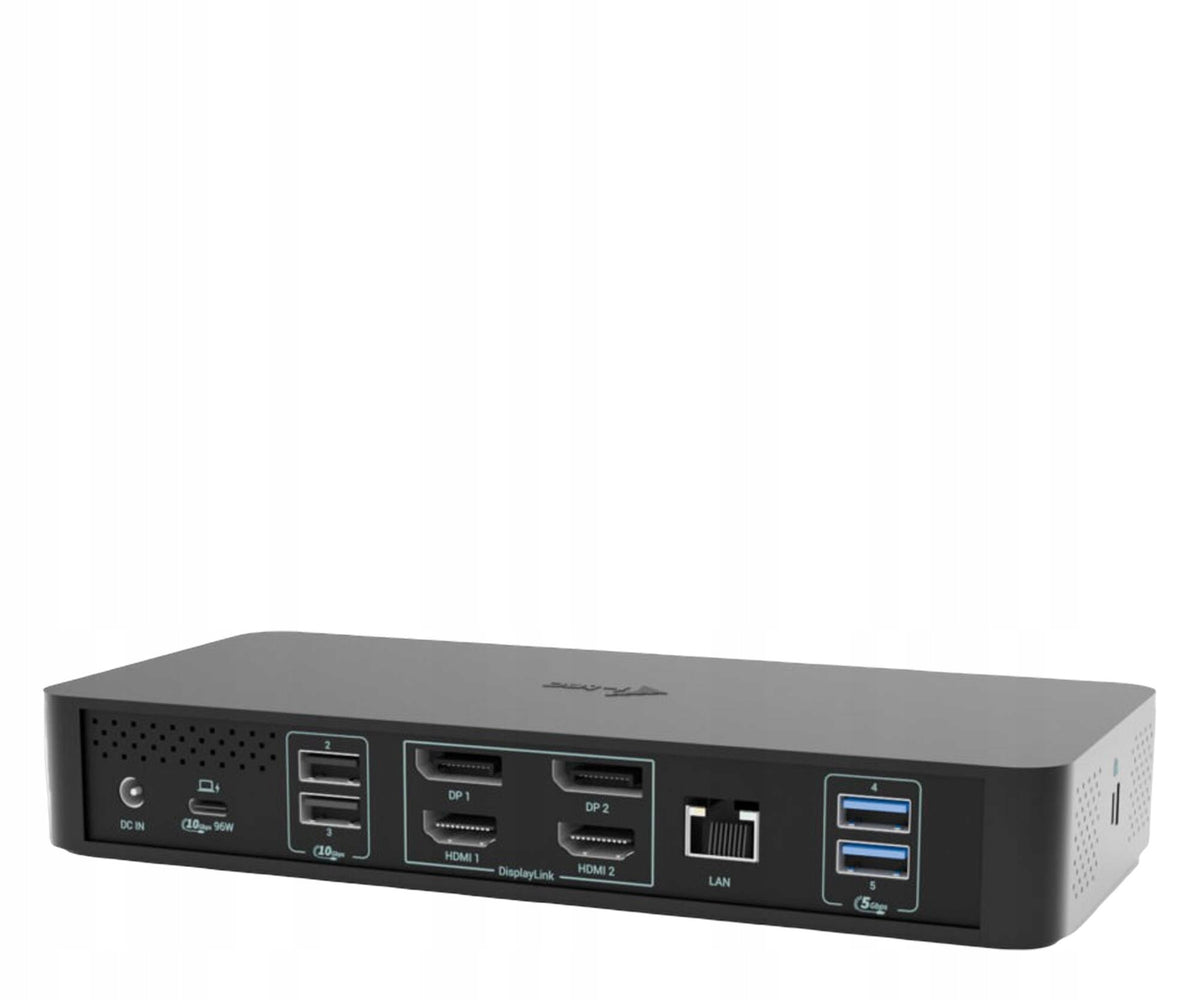 2X i-tec Universal Intelligent Dual Display 100W Docking Station Manufacturer I-Tec