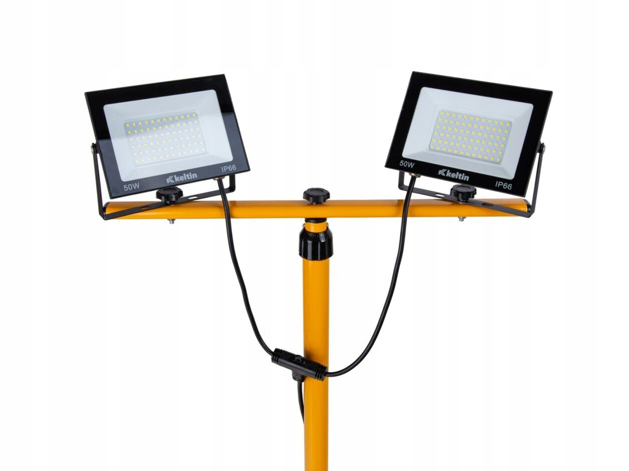 2X50W LED FLOODLIGHT WITH TELESCOPIC CONSTRUCTION TRIPOD Manufacturer code K02054