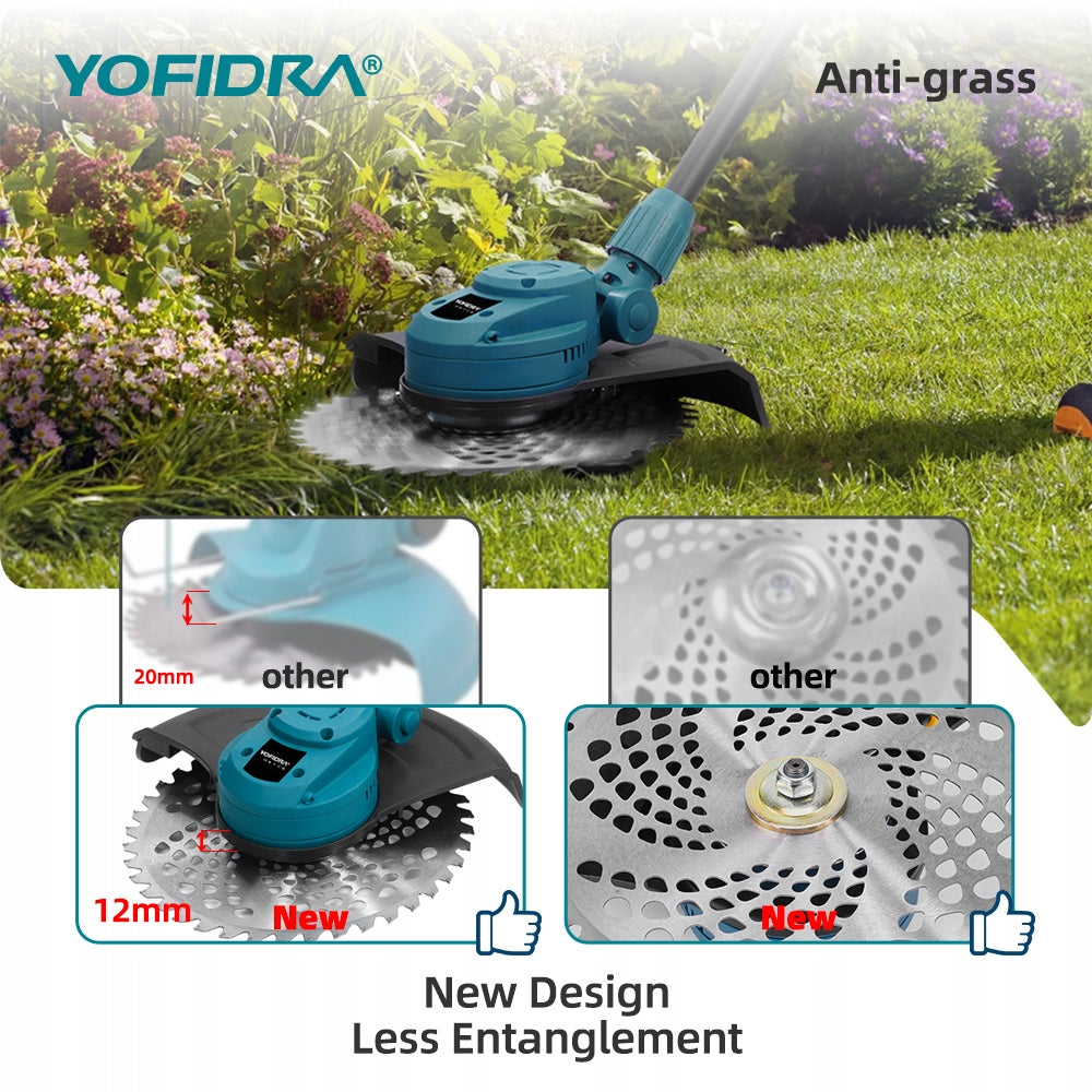 2XAKU CORDLESS BRUSHLESS ELECTRIC GRASS TRIMMER STRONG Kind edge trimmer