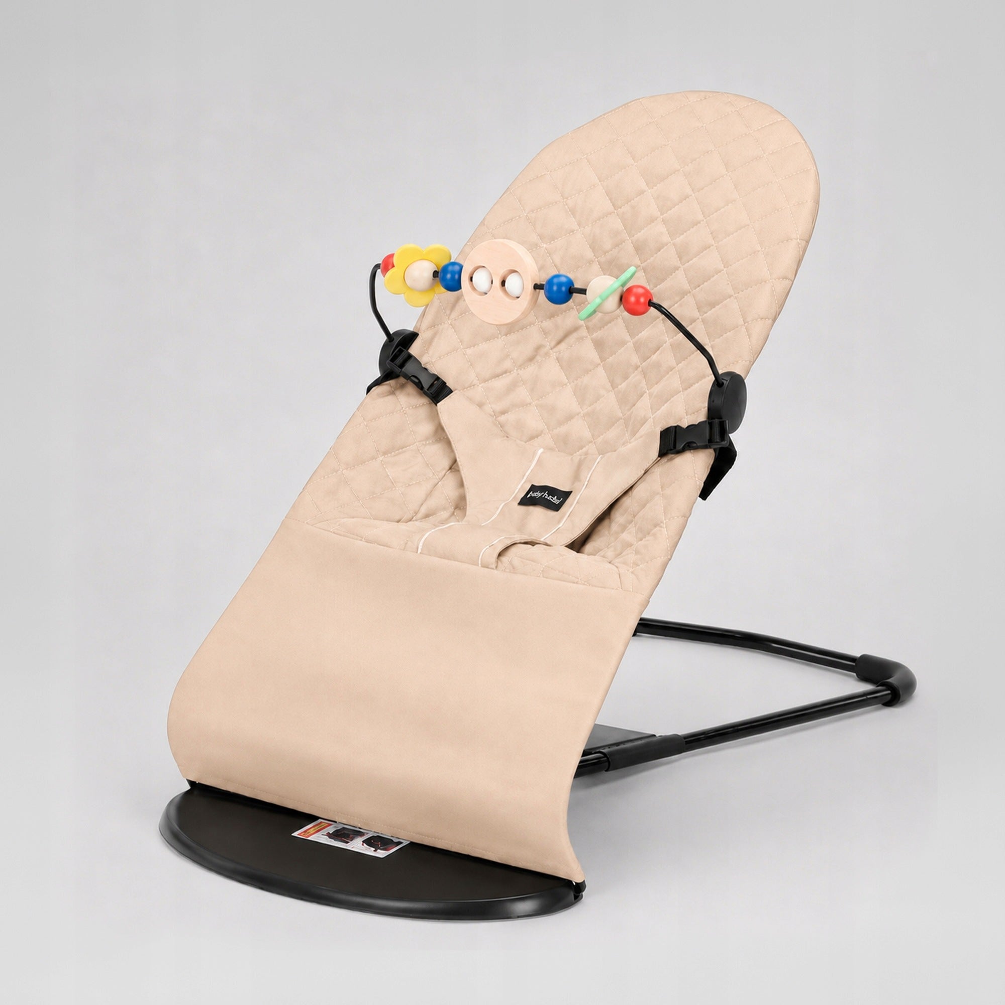 2in1 BABY ROCKER LOUNGER FOLDING ADJUSTABLE 3 POSITIONS BEIGE Manufacturer code LEŻACZEK BUJACZEK dla DZIECI NIEMOWLĄT BEŻOWY