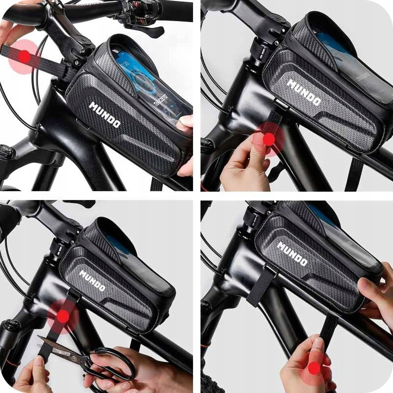 2in1 BICYCLE POUCH BAG + PHONE HOLDER SMARTPHONE WATERPROOF 1L MUNDO Capacity 1 l