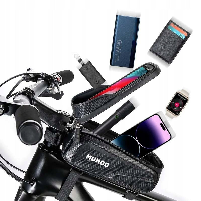 2in1 BICYCLE POUCH BAG + PHONE HOLDER SMARTPHONE WATERPROOF 1L MUNDO Manufacturer code Sakwa rowerowa MUNDO ONE