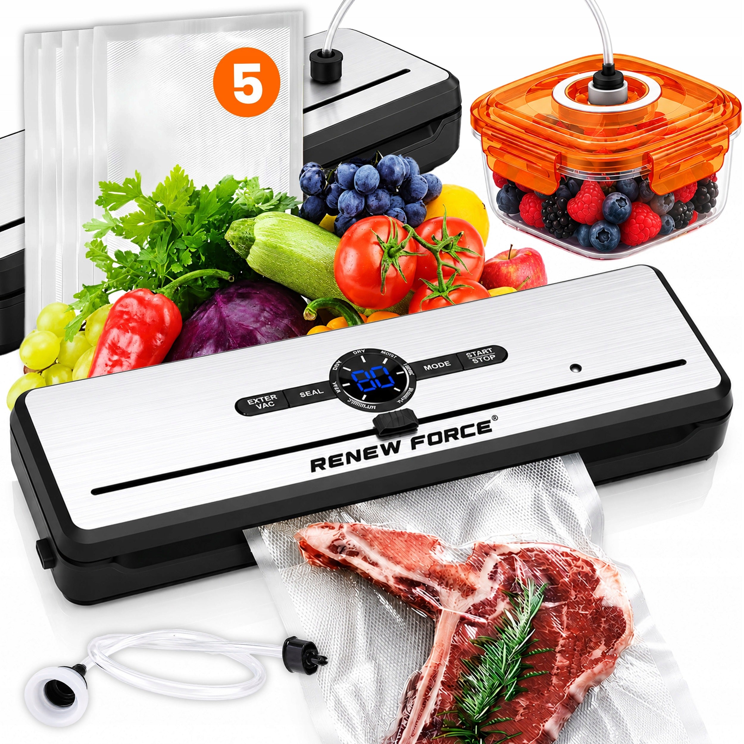 2in1 FOOD VACUUM WELDING MACHINE STRONG AUTOMATIC PACKING MACHINE +FOIL