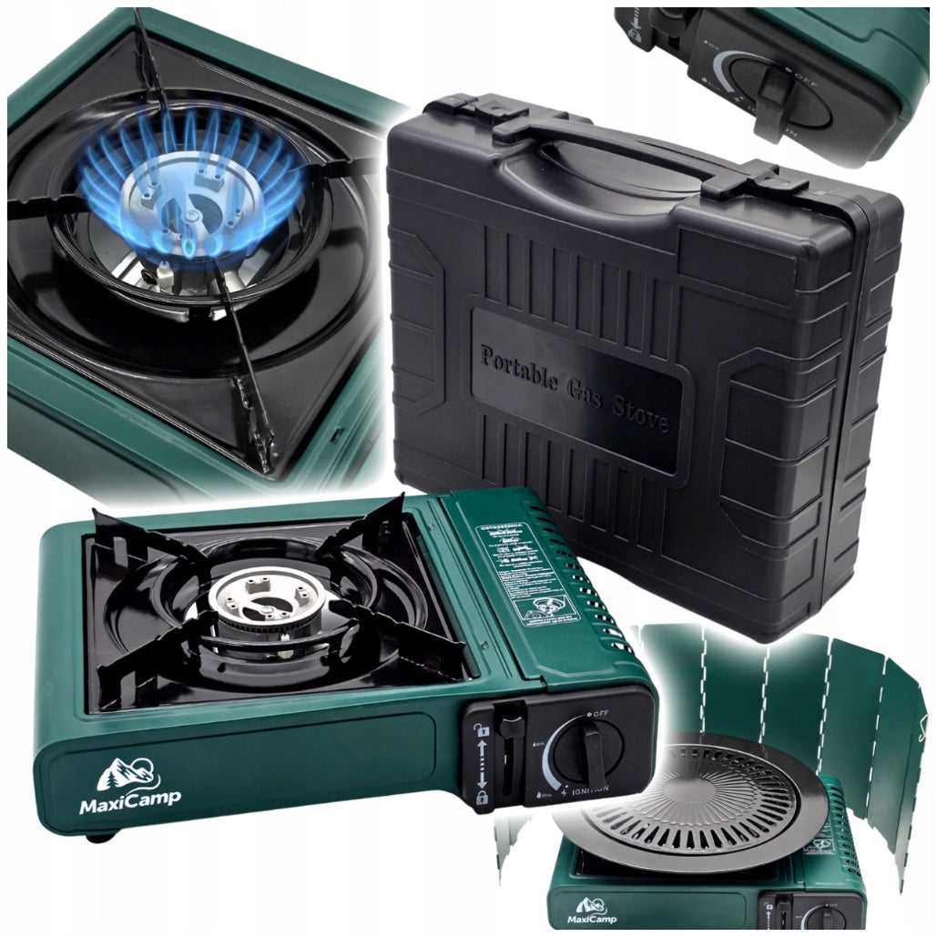 2in1 GAS PORTABLE GAS STOVE CYLINDER CARTRIDGES + SUITCASE