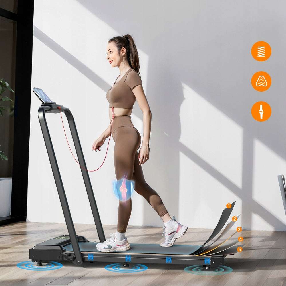 2in1 HOME ELECTRIC TREADMILL FOR HOME 1-10KM/H 0.75-2.5HP 120kg led Brand KZYNTH