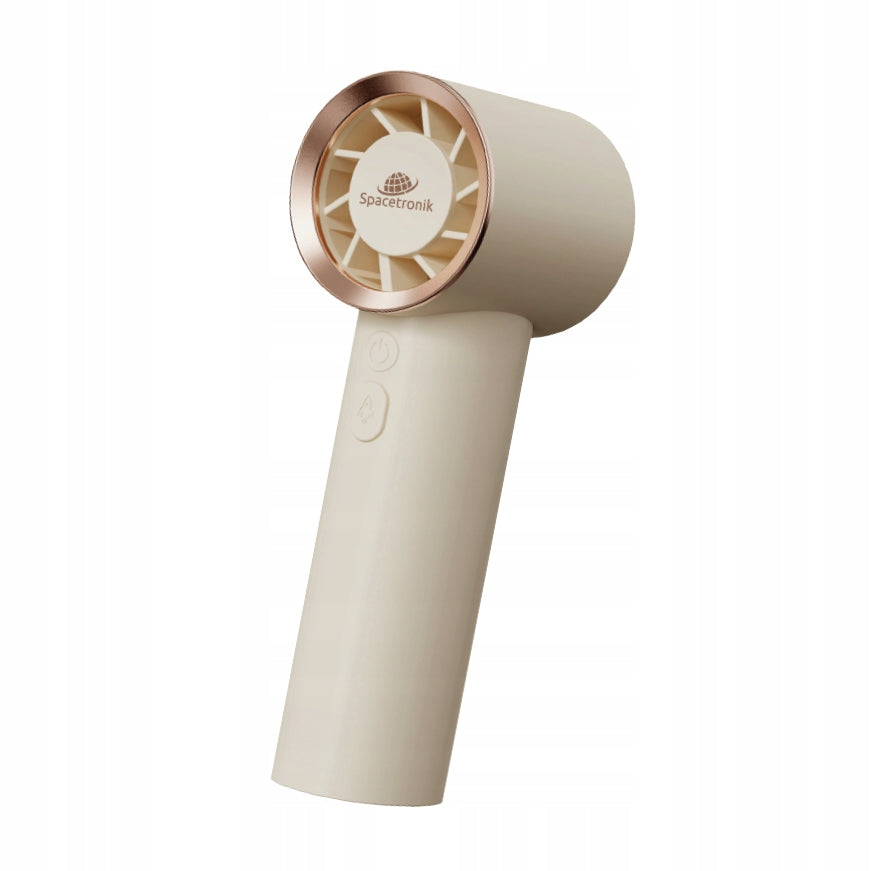 2in1 Mini Hand Fan – Small, White Windmill