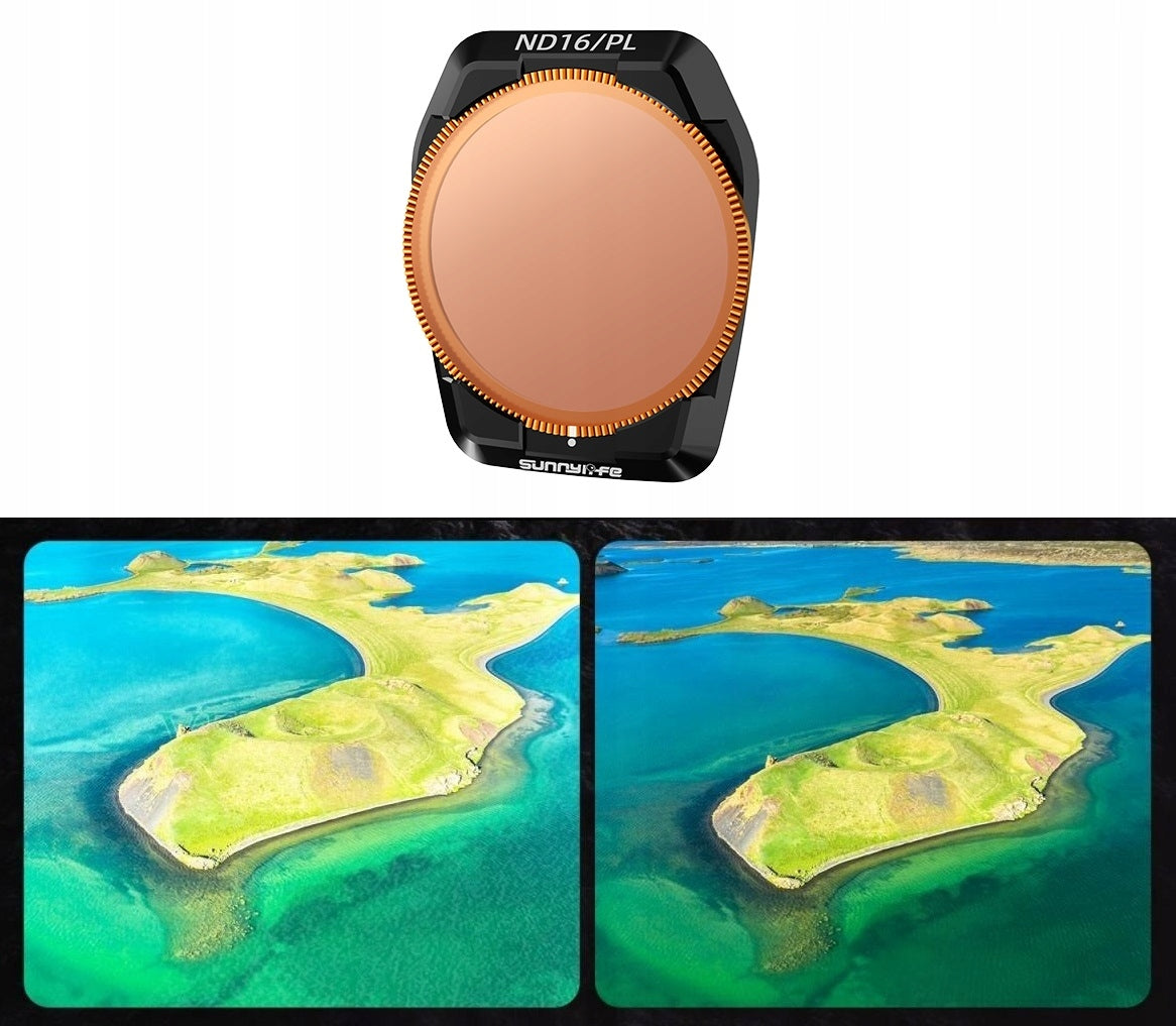 2in1 Polarized PL + Grey ND16 HYBRID FILTER for DJI AIR 3S 3 S + CASE Packaging status original