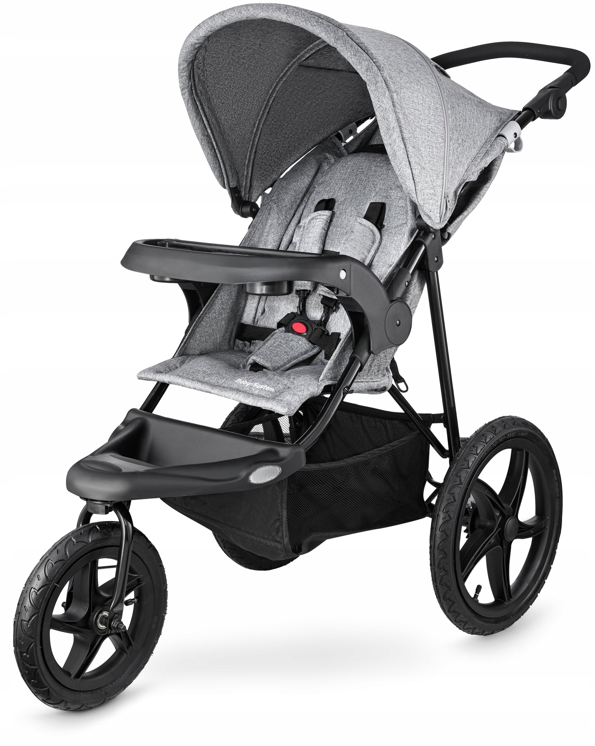2in1 Running Stroller Foldable Compact Safe Pumped Wheels