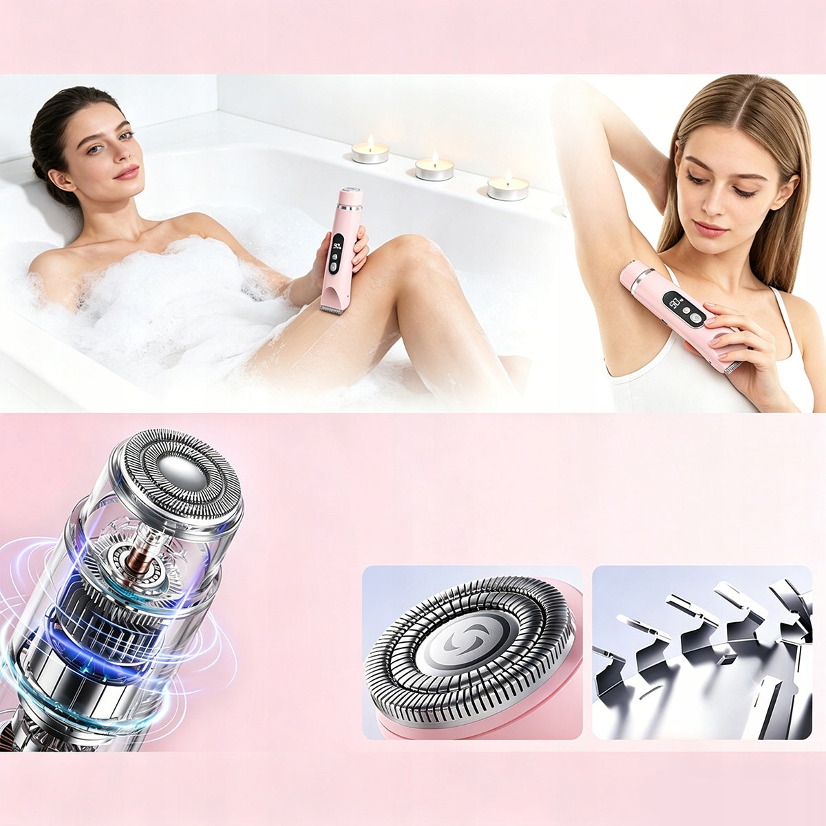 2in1 Shaver for Women for Intimate Places BIKINI TRIMMER Type not specified