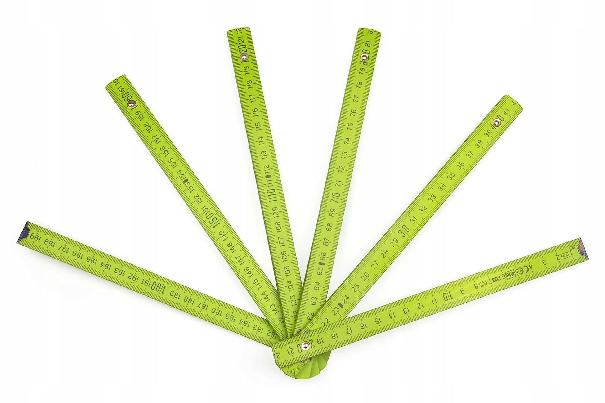 2m Skládací metr Block 52 | Světlezelený | Metrie Kind folding ruler