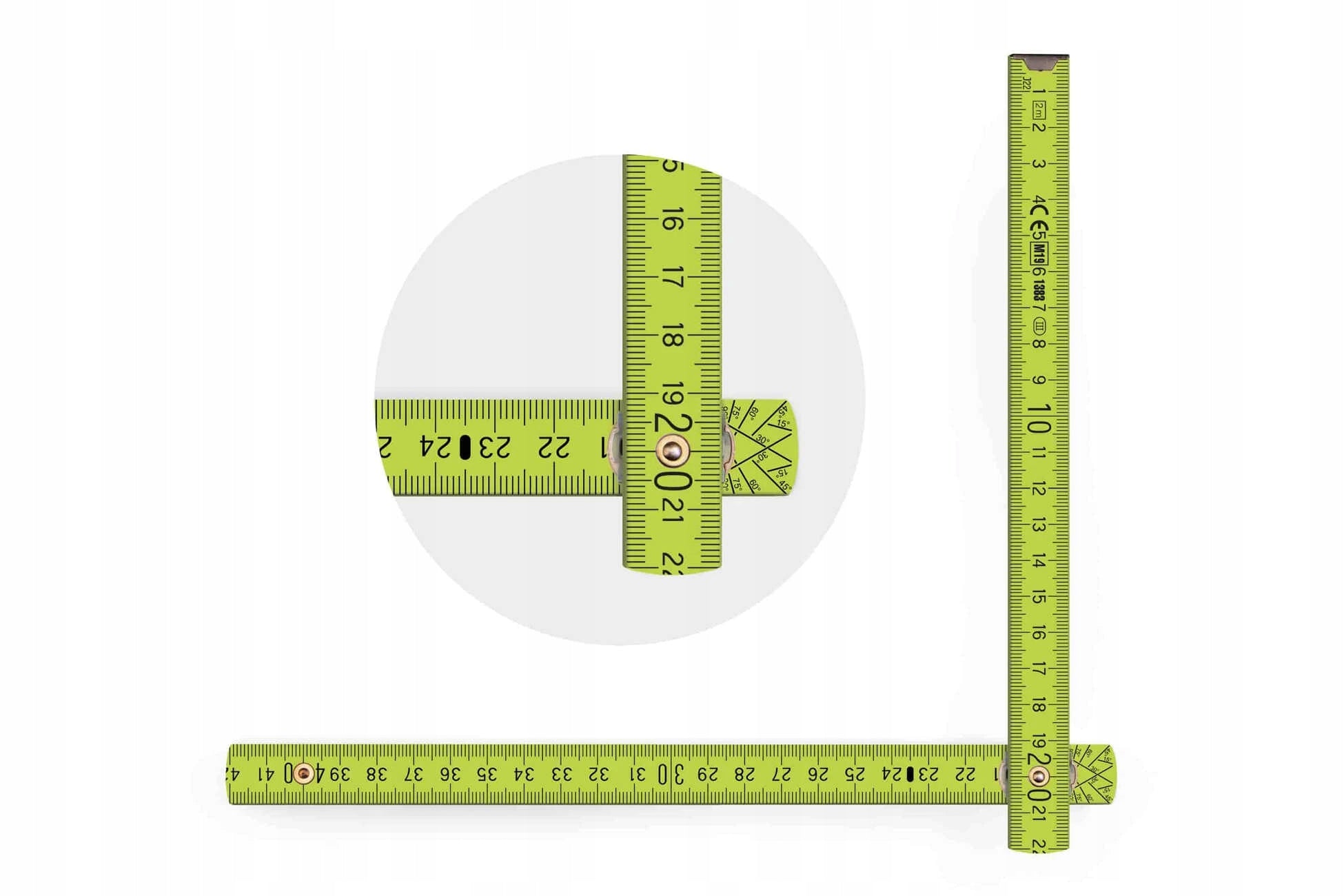 2m Skládací metr Block 52 | Světlezelený | Metrie Length 2 m
