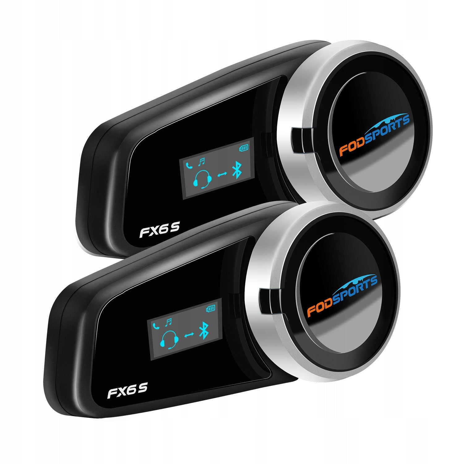 2pcs Fodsports FX6S Motorcycle Intercom 6 Persons Connect EAN (GTIN) 0850033996319