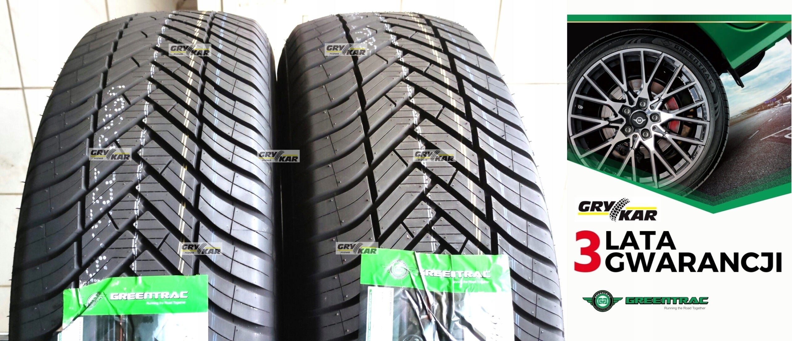 2x 235/60R18 Greentrac Season Master 2026 C/B/71dB 3 years warranty.