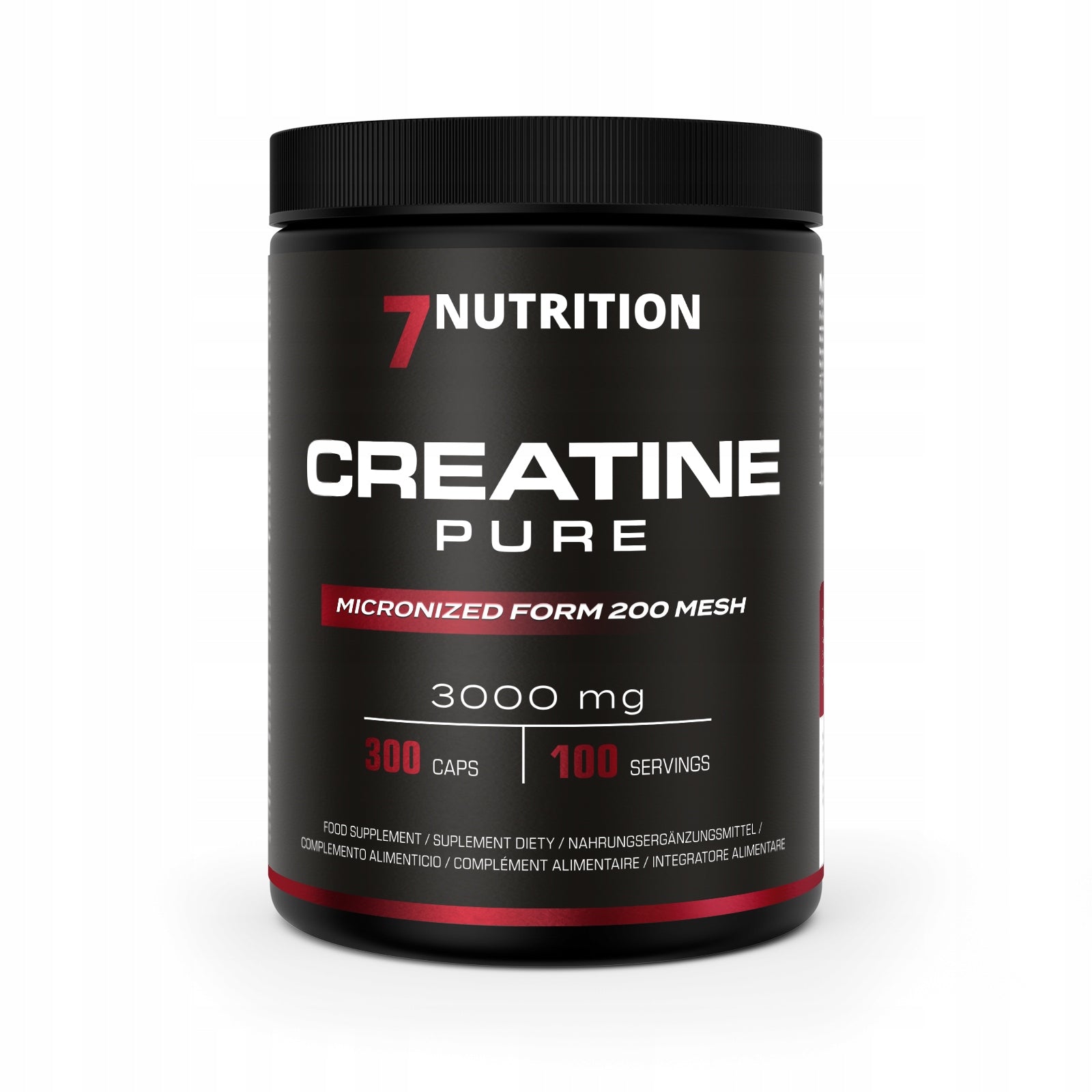 2x 7Nutrition Creatine Pure CREATINE CAPSULES MONOHYDRATE STRONG CAPS Packaging status original