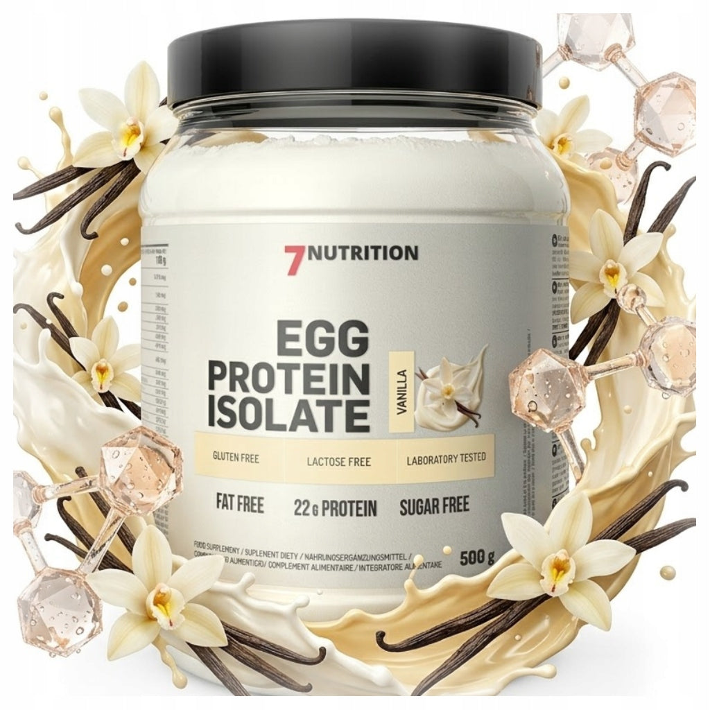 2x 7Nutrition EGG Protein 500 g Vanilla EGG CHICKEN PROTEIN WITHOUT LACTOSE Packaging status original