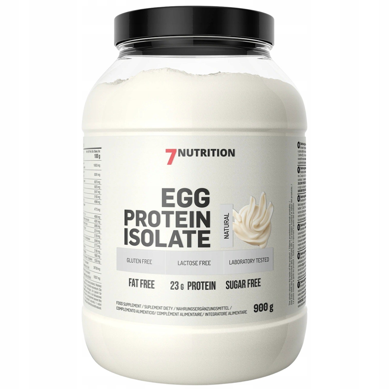 2x 7Nutrition EGG Protein 900 g Natural Protein WPI ISOLATE EGG CHICKENS Packaging status original