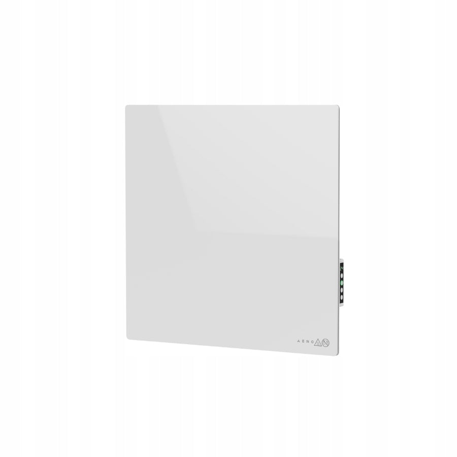 2x AENO Premium Eco Smart Quadro Wall Heater, 500W, 50x50 cm., Tempered glas