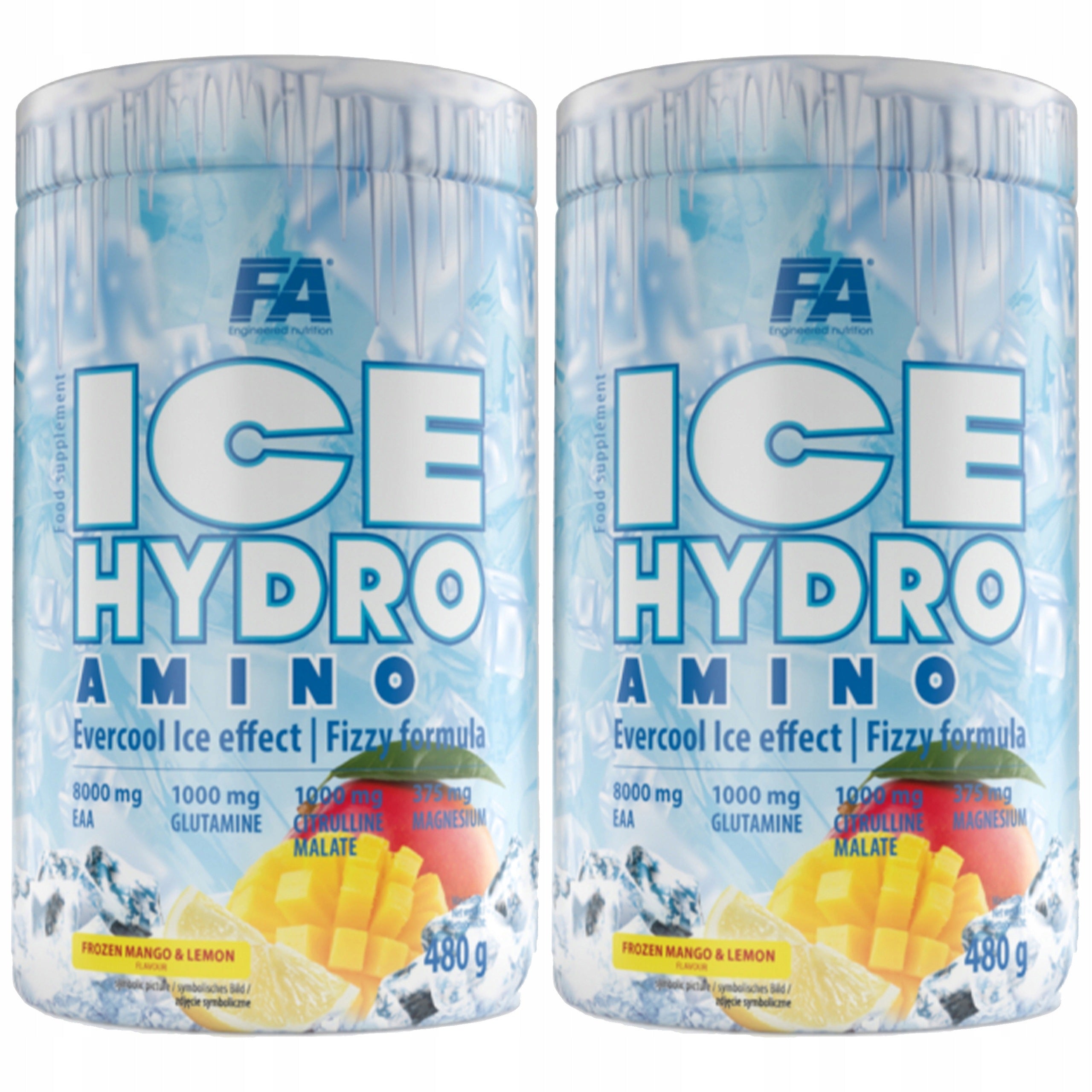 2x AMINO ACIDS ICE HYDRO AMINO 480 BCAA FA REGENERATION