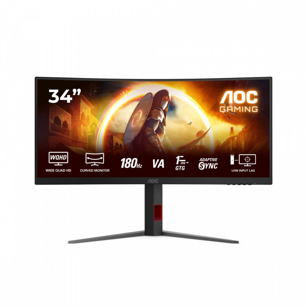 2x AOC CU34G4 | 34" | Fast VA | UWQHD | 21:9 | 180 Hz | 1 ms | 3440 x 1440 Brand AOC