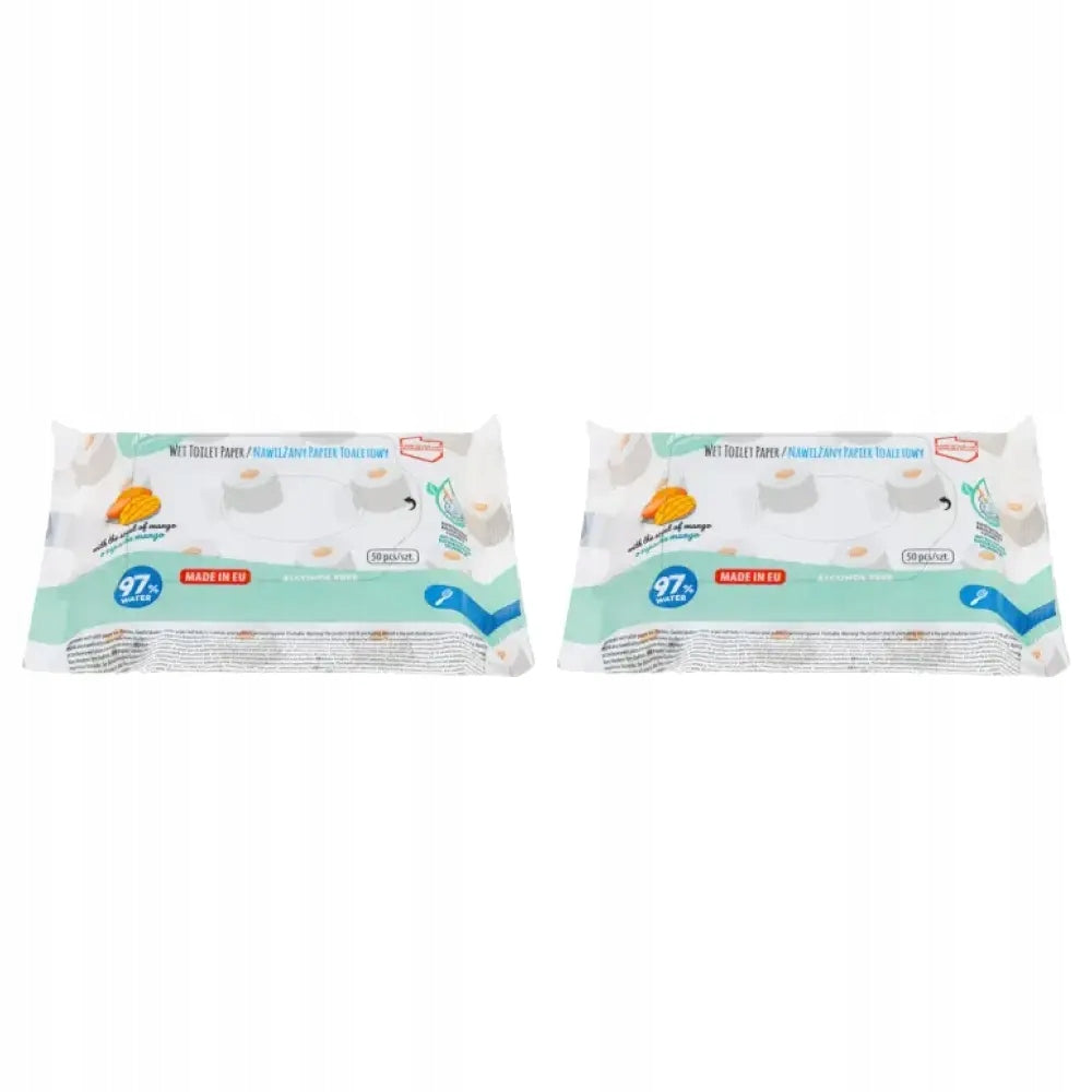 2x Akuku Moisturized Mango Scent Toilet Paper A0030, 50 Pieces