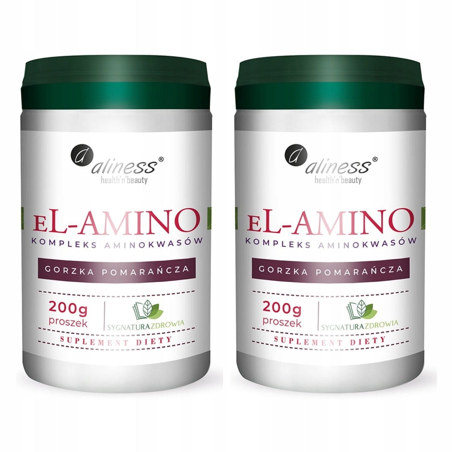 2x Aliness el-Amino amino acid complex bitter orange 200 g