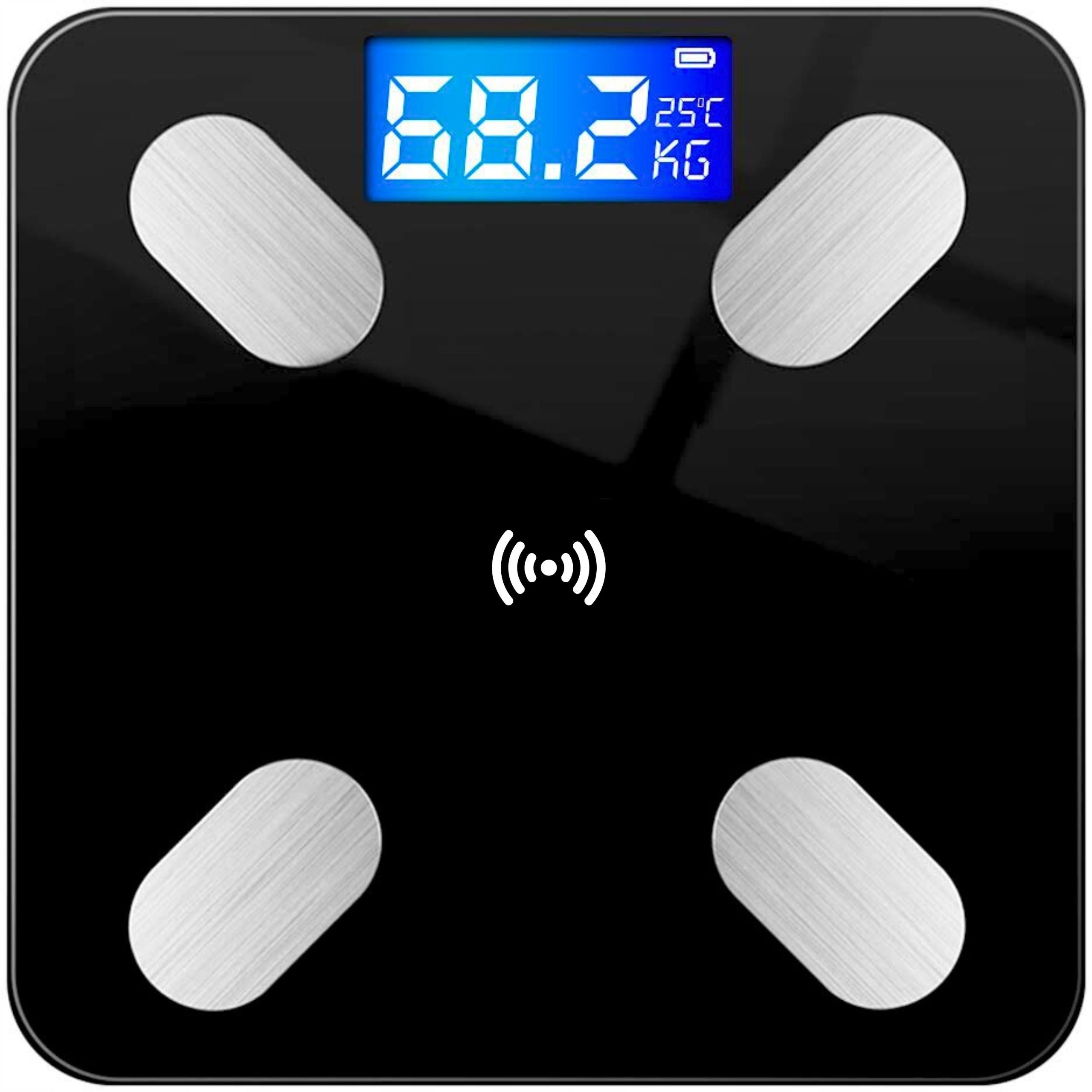 2x Analytical Bathroom Scale Silver Sharky Smart Wgtp1