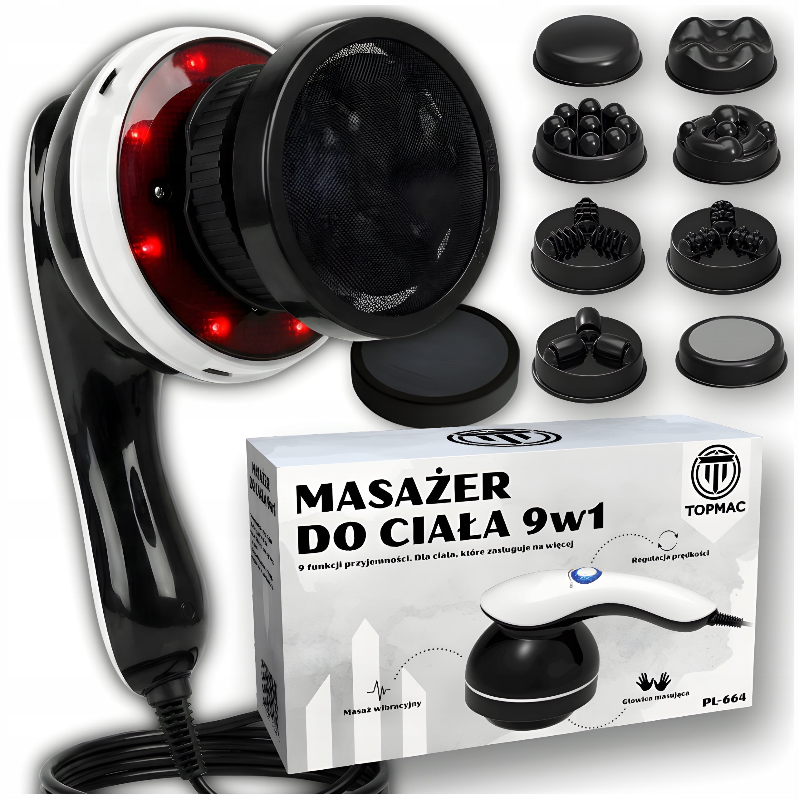2x Anti-Cellulite Slimming Massager For Body 9in1 Firming Gun