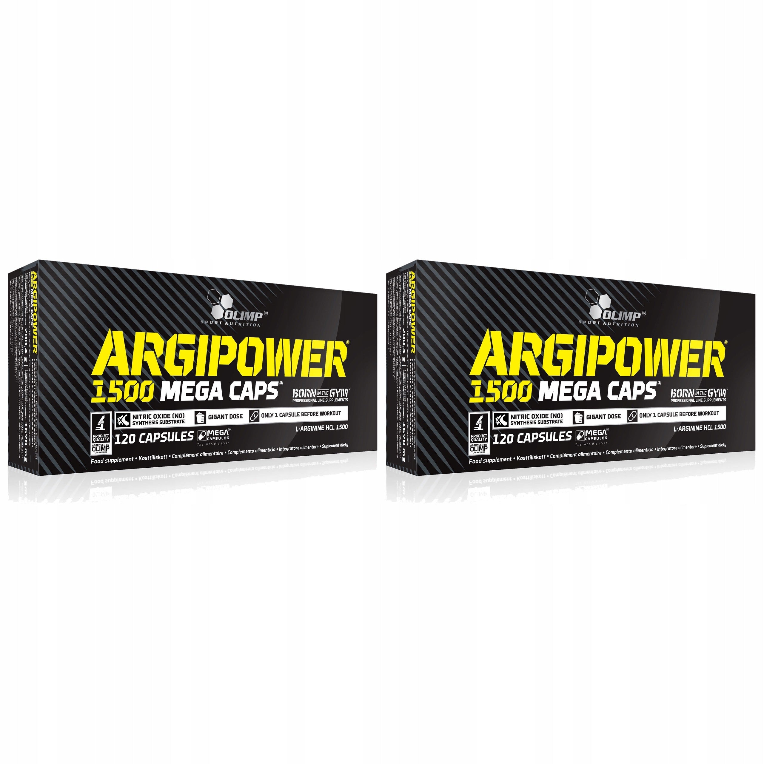 2x Arginine HCl L-arginine Muscle Strength Training OLIMP Argi Pow