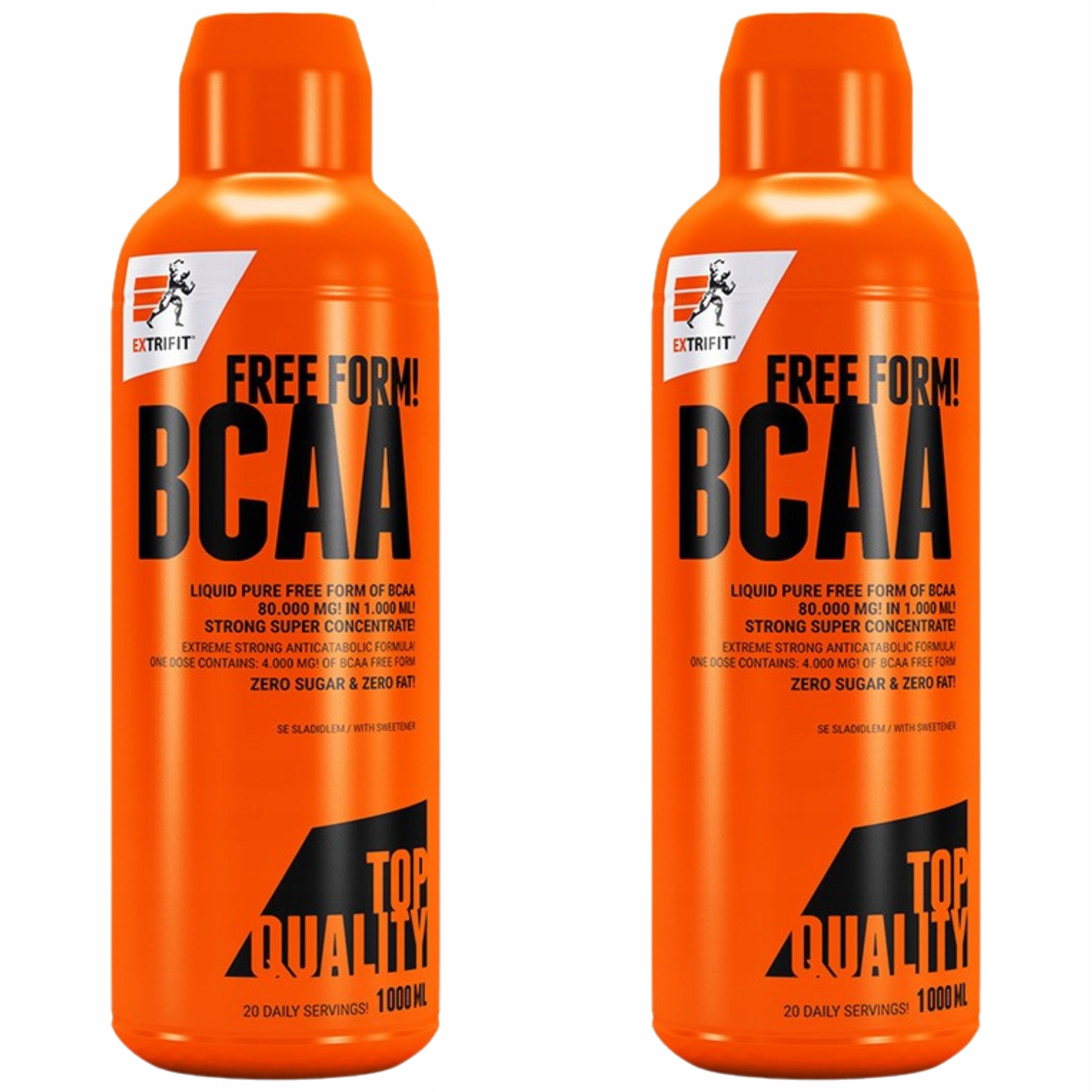 2x BCAA 80000mg Liquid Branched Chain Amino Acids 1000ml Liquid EXTRIFIT