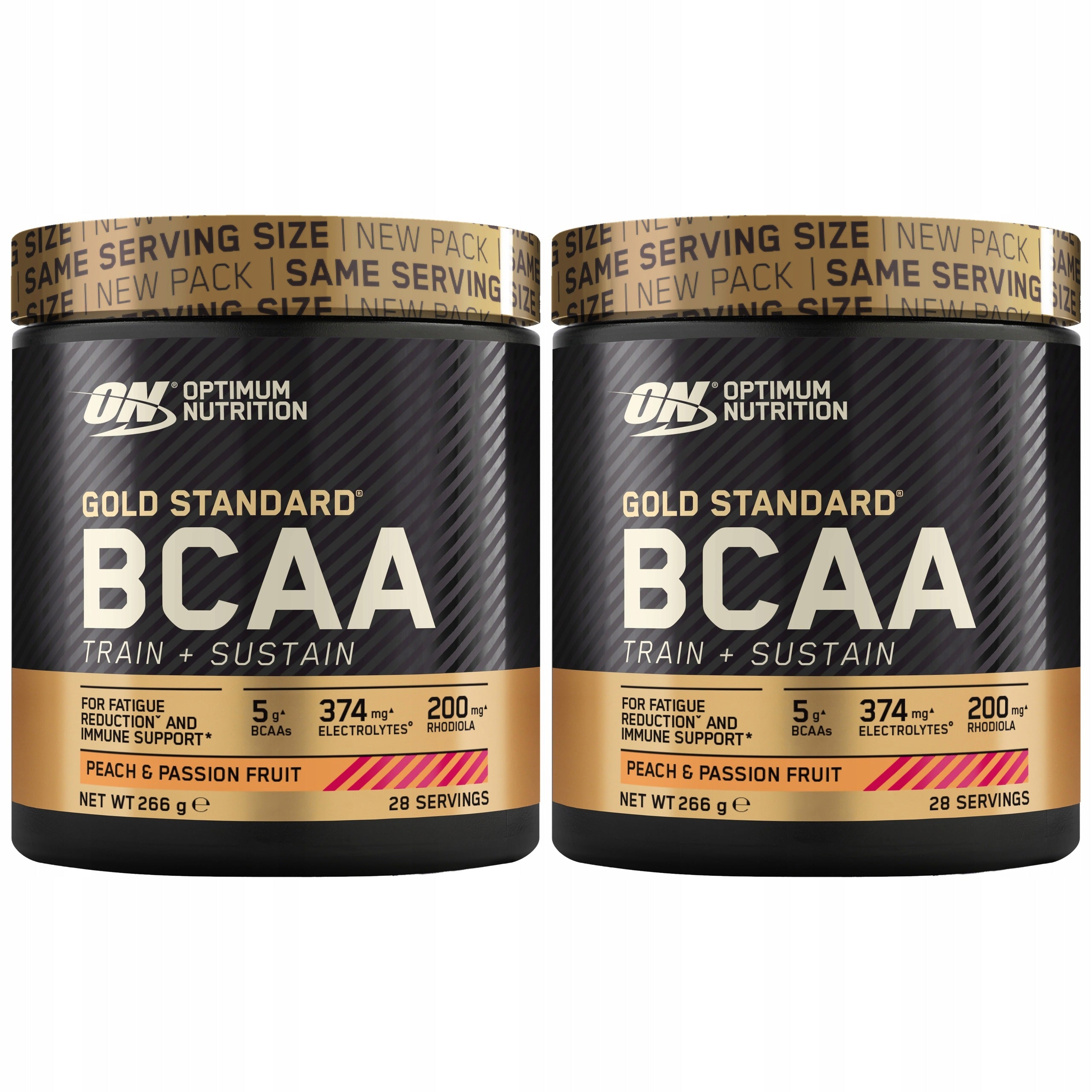 2x BCAA branched chain amino acids Train + Sustain regeneration OPTIMUM NUTRITI