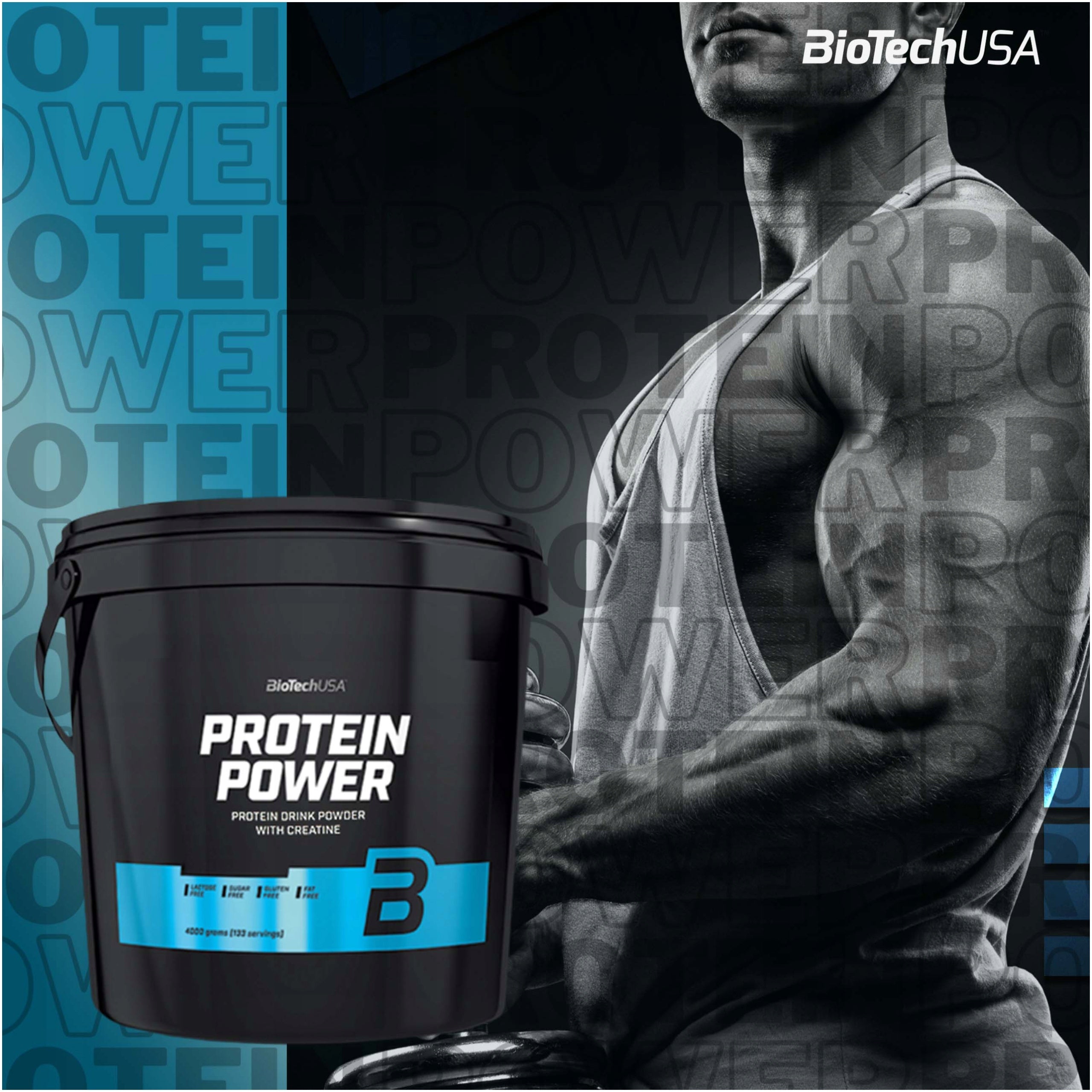 2x BioTech Protein Power Matrix PROTEIN + MONOHYDRATE Brand BioTechUSA