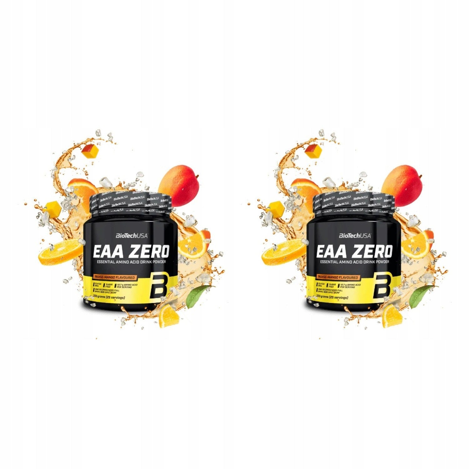 2x BioTech USA EAA ZERO 350 g orange-mango flavoured
