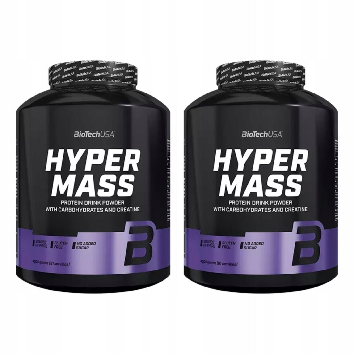 2x BioTech USA Hyper Mass 4000g vanilla flavoured