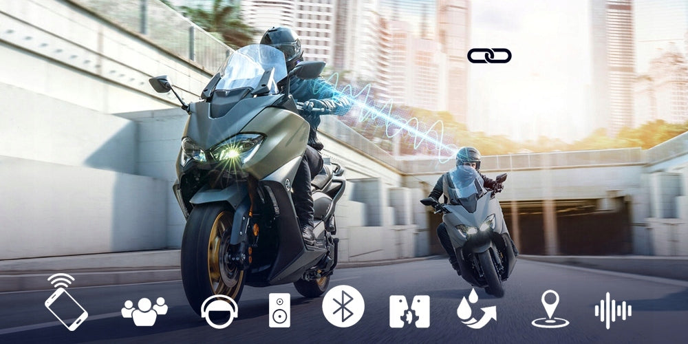 2x Bluetooth Motorcycle Intercom 1500M 850mAh Headset for K mmk Product weight with unit packaging 0.66 kg