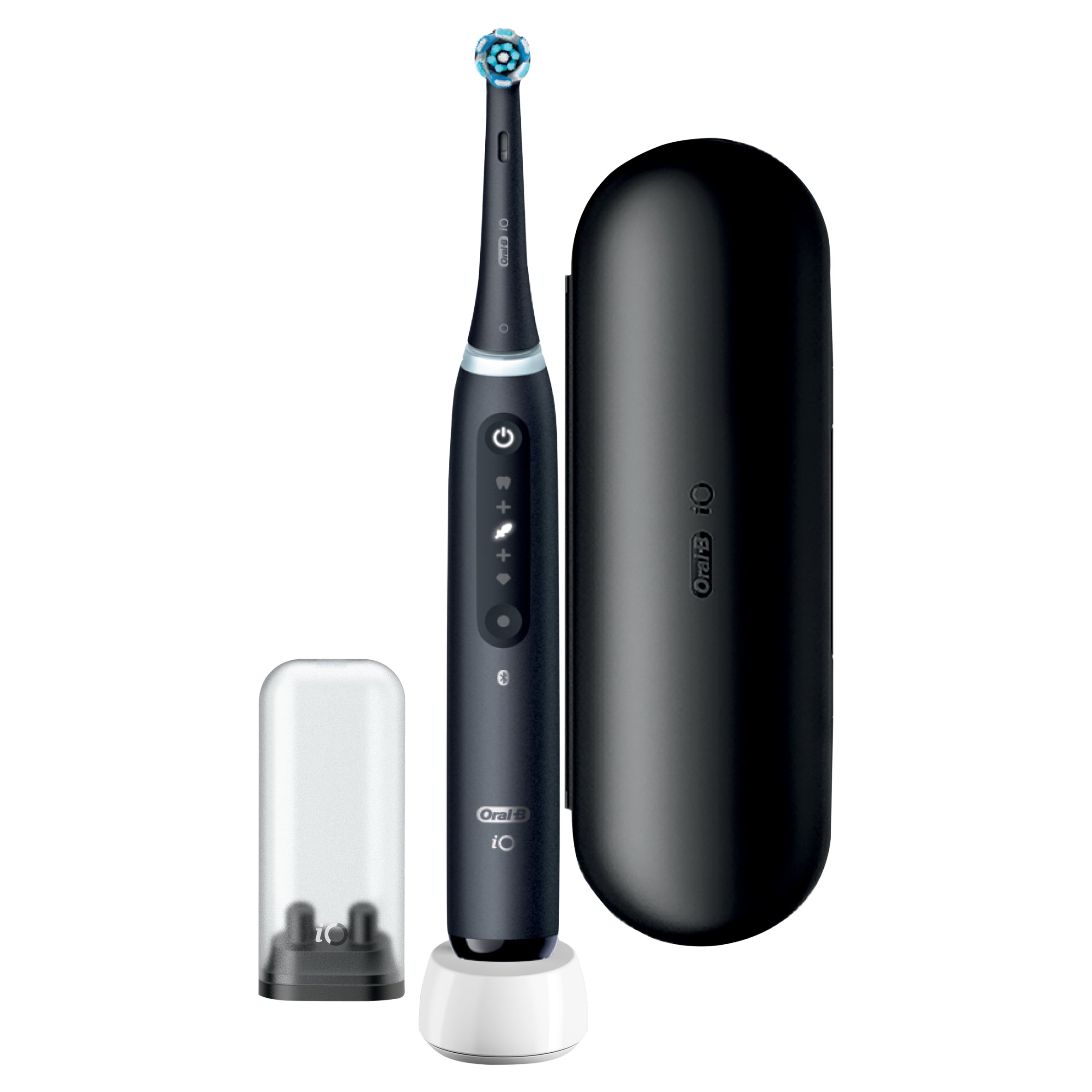 2x Braun Oral-B iO5 Matt Black electric toothbrush Kind toothbrush