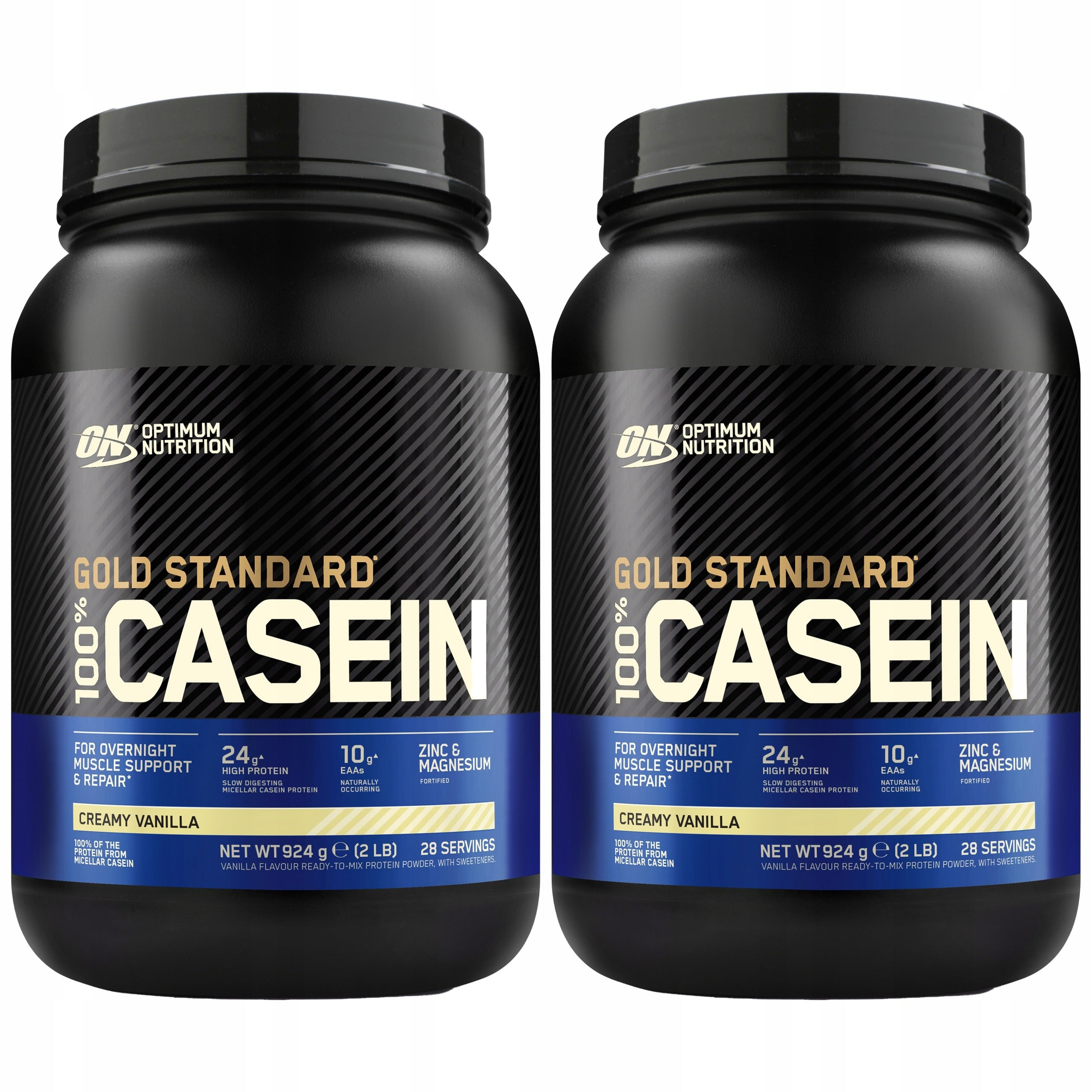 2x CASSETTE PROTEIN 100% Casein Protein 924g Night Regeneration ON